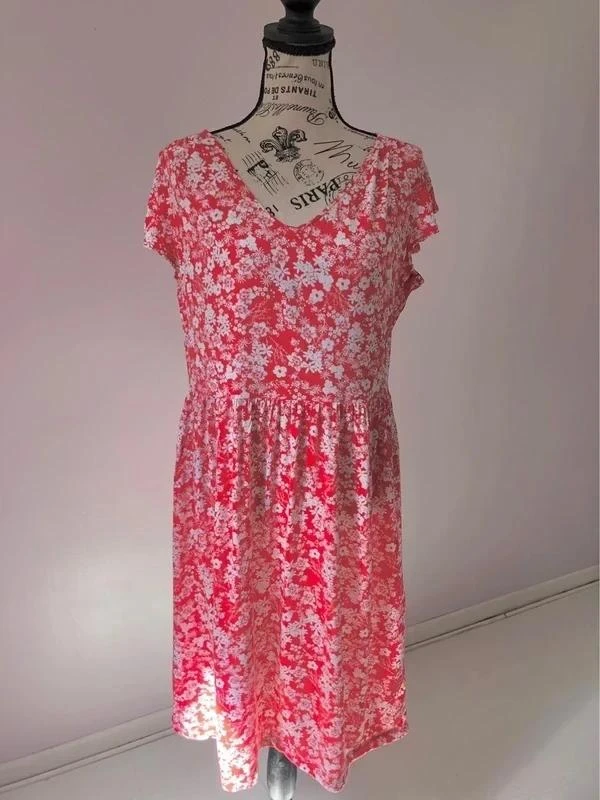 🌺 Red floral dress – In Extenso – Size 40 – Very good condition – photo 10